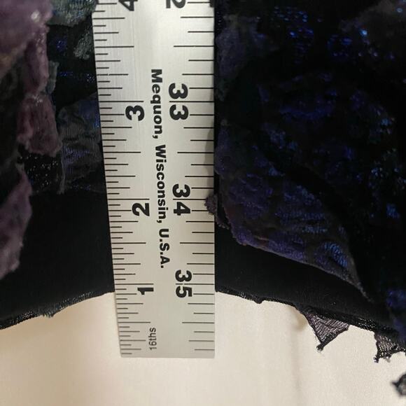 Frank Lyman Sleeveless Multicolor Cocktail Dress Size 10 Black Purple Textured - Picture 8 of 8